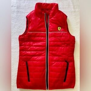Scuderia Ferrari Red Padded Vest Sz. M